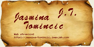 Jasmina Tominčić vizit kartica